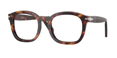 Persol Po0082v 24 Men's Glasses Tortoiseshell Size 52 - Free Lenses - Blue Light Block Available