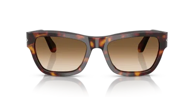 Persol Po0091s In Clear Gradient Brown