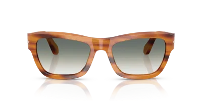 Persol Po0091s In Clear Gradient Green