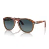 Persol Round Frame Sunglasses In Green