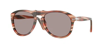 Persol Po0649 123353 Occhiali Da Sole Rossi Per Uomo In Brown