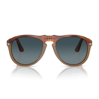 Persol Round Frame Sunglasses In Arancione