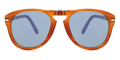 Persol Po0714sm Folding 96/56 Occhiali Da Sole Tartarugatishell Per Uomo In Orange