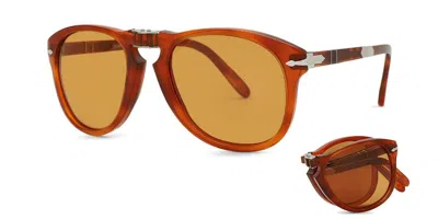 Persol Po0714sm Folding 96/73 Men's Sunglasses Tortoiseshell Size 54 In Pink