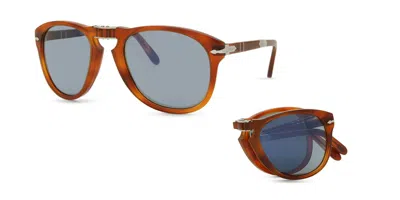 Persol Po0714sm Folding S96/56 Occhiali Da Sole Tartarugatishell Per Uomo In Brown