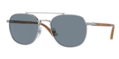 Persol Po1006s Asian Fit 518/56 Men's Sunglasses Silver Size 53