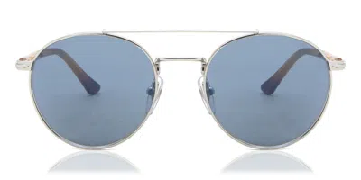 Persol Po1011s Asian Fit 518/56 Men's Sunglasses Silver Size 52