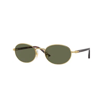 Persol Womens Gold Po1018s Ida Round-frame Metal Sunglasses In Polar Green