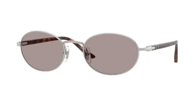 Persol Po1018s Ida 102153 Occhiali Da Sole Argentati Per Uomo In Silver