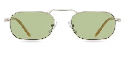 Persol Po1020s 518/4e Men's Sunglasses Silver Size 57