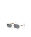 Persol Rectangular Frame Sunglasses In Gold