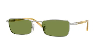Persol Po1025s 518/4e Occhiali Da Sole Argentati Per Uomo In Silver