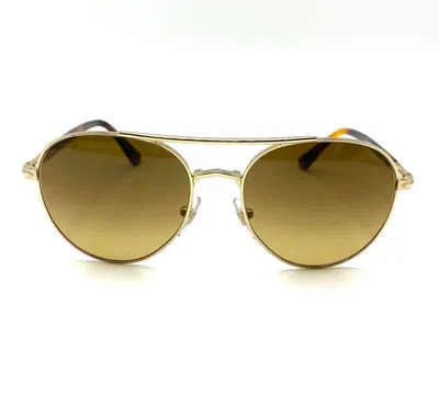 Pre-owned Persol Po2477s Sunglasses 1103/m2 Gold/polar Gradient Brown Lens 54mm