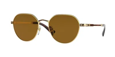 Persol Po2486s 110933 Occhiali Da Sole Oro Per Uomo In Brown
