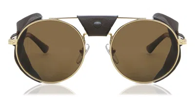 Persol Po2496sz Polarized 114057 Men's Sunglasses Gold Size 52
