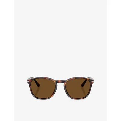 Persol Po3007sx Square-frame Tortoiseshell Acetate Sunglasses In Brown