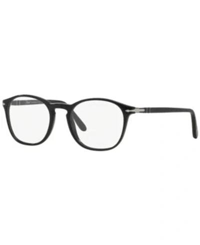 Persol Po3007v Men's Square Eyeglasses In Black