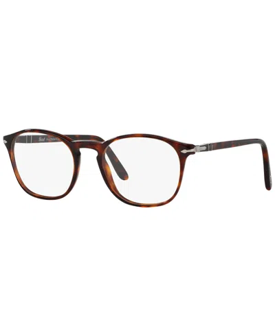 Persol Po3007v Men's Square Eyeglasses In Havana