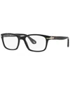 Persol Po3012v Men's Square Eyeglasses In Black