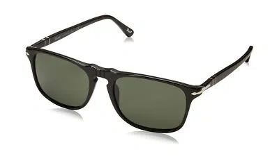 Pre-owned Persol Po3059s Square Sunglasses Black/green 54 Millimeters