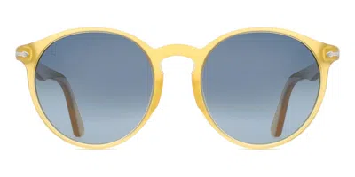Persol Po3171s Polarized 204/s3 Men's Sunglasses Brown Size 52 In Metallic