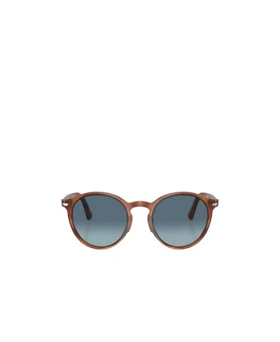 Persol Po3171s Round-frame Sunglasses In Blue