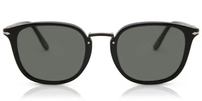 Persol Po3186s Polarized 95/58 Men's Sunglasses Black Size 51