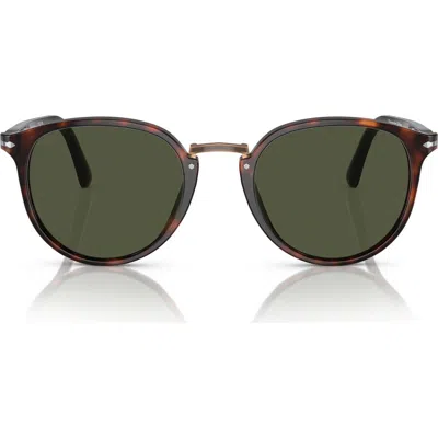 Persol Po3210s 51mm Oval Sunglasses In Green
