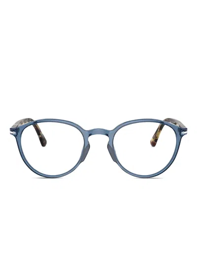 Persol Po3218v Round-frame Glasses In Blue