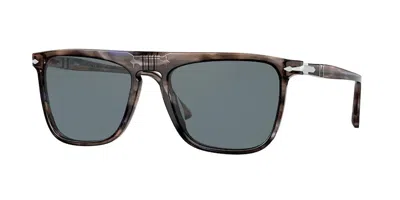Persol Po3225s Polarized 11553r Men's Sunglasses Blue Size 56 In Brown