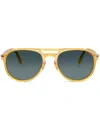 Persol Miele Acetate Sunglasses In Yellow