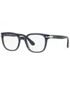 Persol Po3263v Unisex Square Eyeglasses In Cobalto
