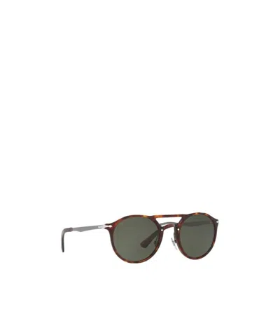 Persol Po3264s Round-frame Sunglasses In Black