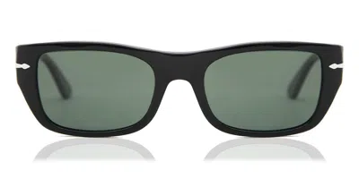 Persol Po3268s Polarized 95/58 Men's Sunglasses Black Size 53 In Shiny Black