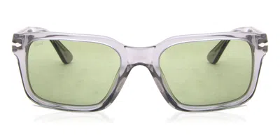 Persol Po3272s 309/4e Men's Sunglasses Grey Size 53 In Transparent Grey