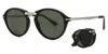 Persol Round-frame Sunglasses In Burgundy
