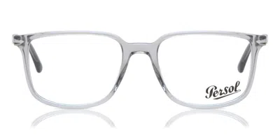 Persol Po3275v 309 Men's Glasses Clear Size 52 - Free Lenses - Blue Light Block Available In Gray