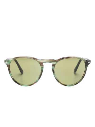 Persol Po3286s Pantos-frame Sunglasses In Green