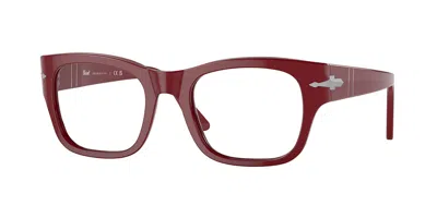 Persol Po3297v 1172 Men's Glasses Red Size 50 - Free Lenses - Blue Light Block Available In Burgundy