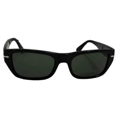 Pre-owned Persol Po3307s Rectangular Sunglasses In Black Acetate