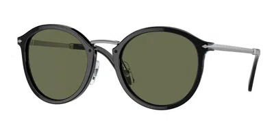 Persol Po3309s/s Asian Fit Polarized 95/58 Men's Sunglasses Black Size 53