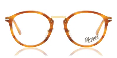 Persol Po3309v Vico Asian Fit 960 Men's Glasses Brown Size 49 - Free Lenses - Blue Light Block Available