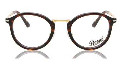 Persol Po3309v Vico Asian Fit Men's Glasses, Tortoiseshell, Size 49 In Brown