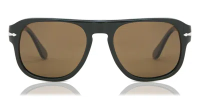 Persol Po3310s Jean Polarized 119057 Men's Sunglasses Green Size 54 In Black