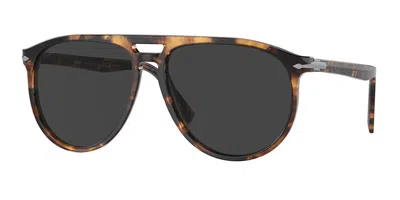 Persol Po3311s Polarized 110248 Men's Sunglasses Tortoiseshell Size 55 In Brown
