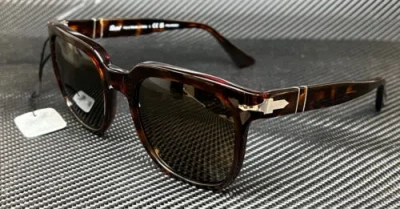 Pre-owned Persol Po3323s 24 57 Havana Polarized Unisex 53 Mm Sunglasses In Brown