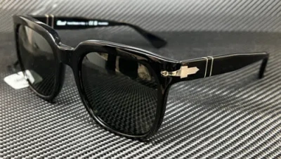 Pre-owned Persol Po3323s 95 58 Black Green Polarized 56 Mm Unisex Sunglasses