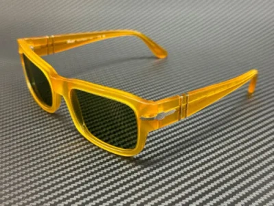 Pre-owned Persol Po3326s 204 4e Miele Yellow Green Men's 57 Mm Sunglasses