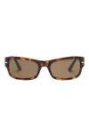 Persol Po3326s Rectangle-frame Sunglasses In Braun
