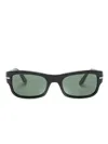 Persol Po3326s Rectangle-frame Sunglasses In Schwarz
